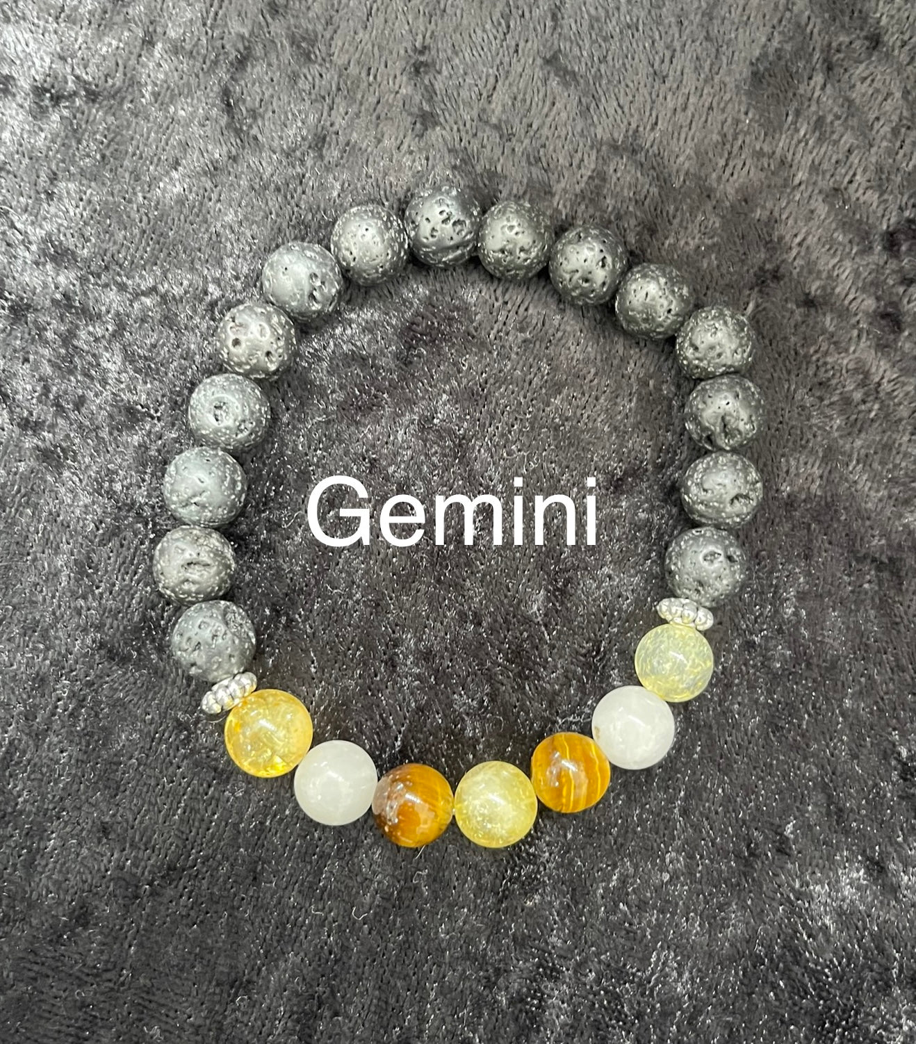 Bracelet with 8mm Matte Sodalite stone – Gemini Official